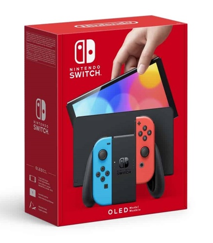 קונסולה נינטנדו Nintendo Switch OLED אדום - כחול