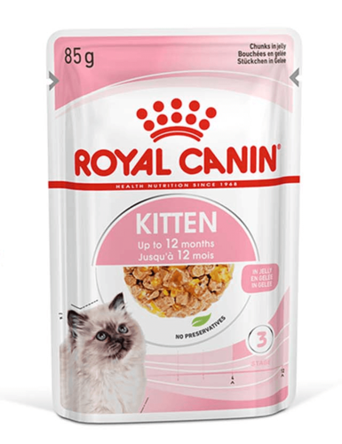 רויאל קנין Royal Canin חתול קיטן פאוץ' בג'לי 12 יחידות