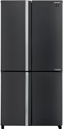 מקרר ‏מקפיא תחתון 4 דלתות Sharp SJ-FERN87V-SL נירוסטה שחורה 