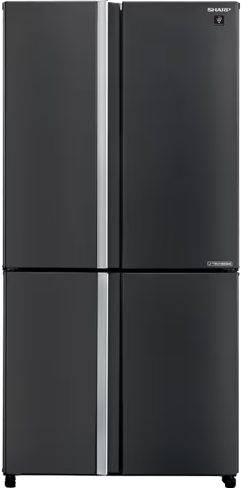 מקרר מקפיא תחתון 4 דלתות Sharp SJ-FERN87V-SL נירוסטה שחורה