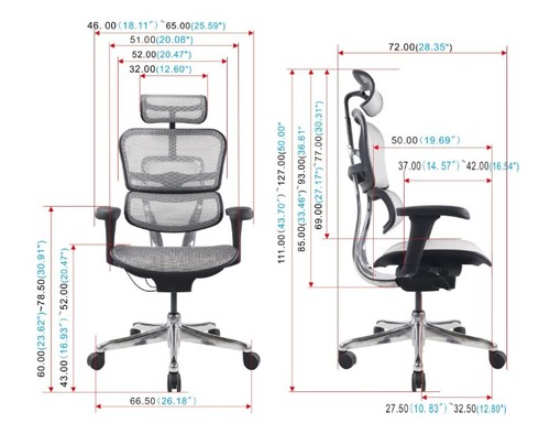 כיסא משרד ארגונומי Comfort Ergohuman Pro