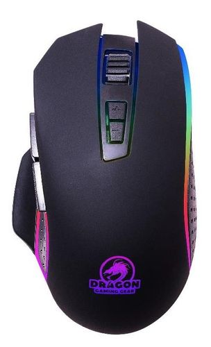 עכבר גיימינג Dragon Metallic RGB GPDRA-RGB9 - צבע שחור