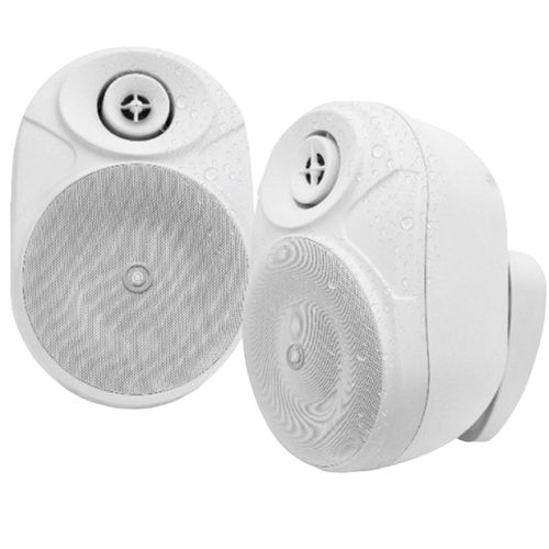 זוג רמקולים חיצוניים אלחוטיים Pure Acoustics Bluesky Active TWS 2x120W צבע לבן!