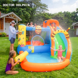 מתקן מתנפח עם מגלשה כוורת הדבורים Doctor Dolphin דגם NT-063120