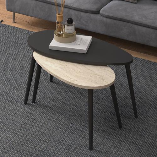 שחור בשילוב אבן בז'