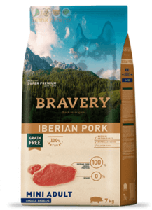 ברייברי חזיר מיני 2 ק"ג Bravery Mini Adult Iberian Pork