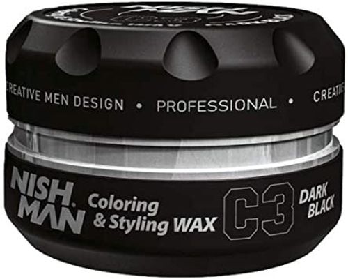 ווקס צובע שחור נישמן -Nishman Coloring Wax C3 Dark Black 100G