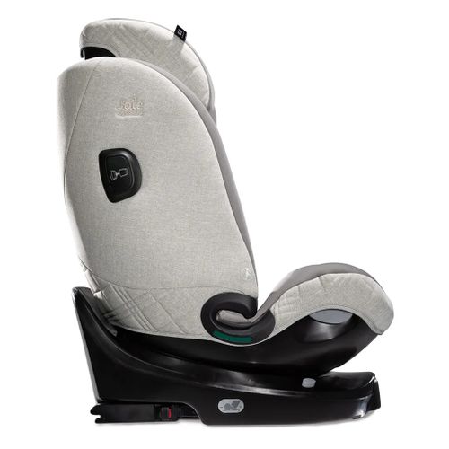 כסא בטיחות מסתובב משולב בוסטר i-Spin XL עם הגנת ראש וצד ובד מנדף - אפור OYSTER