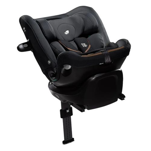 כסא בטיחות מסתובב משולב בוסטר i-Spin XL עם הגנת ראש וצד ובד מנדף - שחור Eclipse