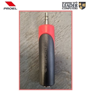 מתאם סטריאו מקצועי תקע 3.5 מ"מ – שקע Proel AT120PRO PL 6.35 