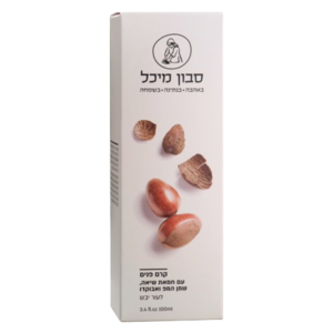 מיכל סבון טבעי | קרם פנים טבעי עם שמן המפ ואבוקדו לעור יבש 100 מ"ל