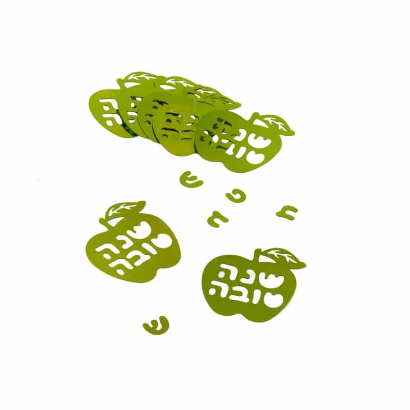 חבילת קונפטי תפוח שנה טובה- ירוק