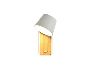 קיר לבן+עץ LED