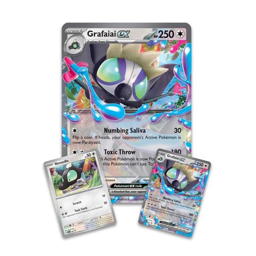 ערכה למשחק קלפים פוקימון Pokemon Grafaiai ex Box