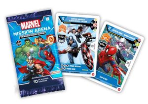 חבילת 10 קלפי אספנות ומשחק גיבורי מארוול