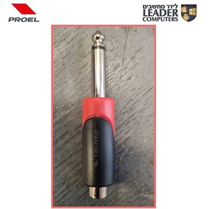 מתאם מונו מקצועי תקע 6.35 PL – שקע Proel AT190PRO RCA 