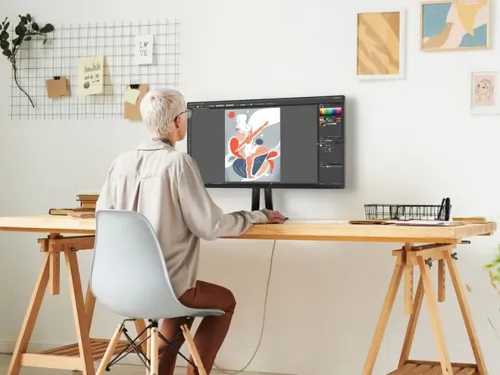 מסך מחשב ColorPro VP2756-4K מסך 27 אינצ' +רמקולים