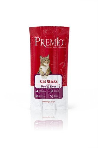 פרמיו Premio קבנוסים לחתול בטעם בקר וכבד 15 גרם