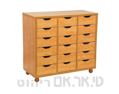 ארונית 18 מגירות-צבע חום