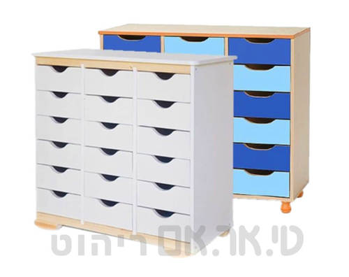 ארונית 18 מגירות-כחול