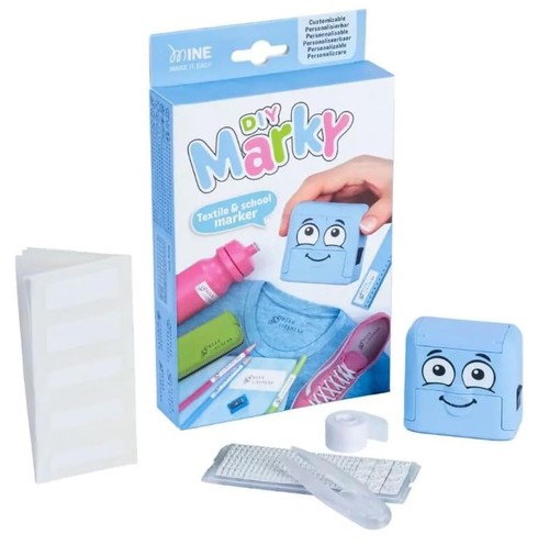 חותמת לסימון בגדים ומוצרי בית ספר MY MARKY (תכלת)