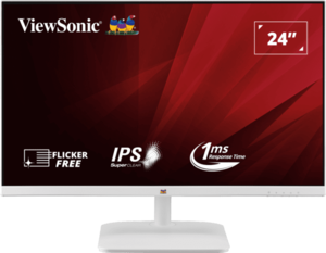 מסך מחשב VIEWSONIC 24" 23.8 VA2432 WHITE IPS 100HZ 1MS