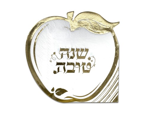 מפיות בצורת תפוח זהב לבן - 12 יח'