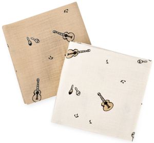 זוג חיתולי טטרא 100% כותנה - מיוזיק