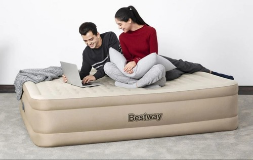 מזרן מתנפח זוגי עם משאבה מובניתBestWay Queen Fortech Airbeds דגם 69050