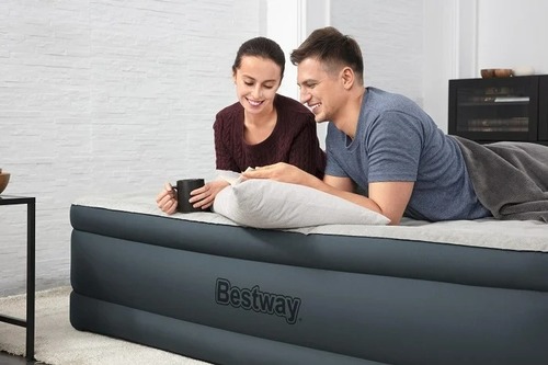 מזרן מתנפח זוגי עם משאבה מובניתBestWay Queen Fortech Airbeds דגם 69075