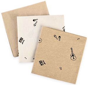 שלישיית חיתולי טריקו 100% כותנה - מיוזיק