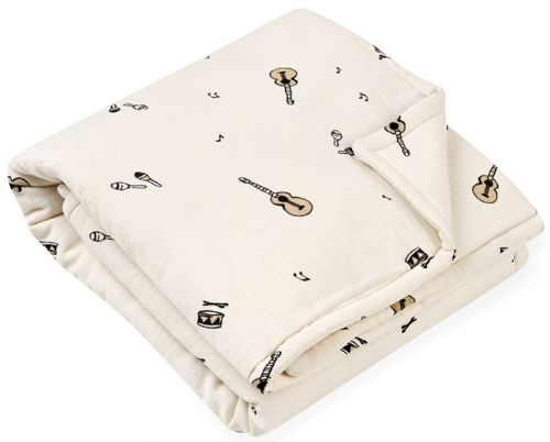 שמיכת תינוק עם מילוי 100% כותנה טטרא במידה 85*85 ס