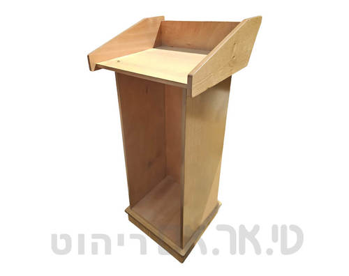 פודיום נואמים עם לוגו