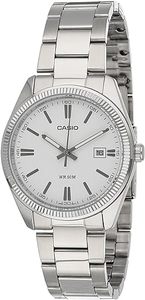 שעון יד אנלוגי לגברים עם רצועת Stainless Steel כסופה Casio MTP-1302D-7A1VDF