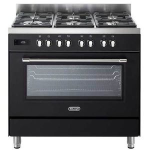 תנור משולב גז 90 ס"מ Delonghi PRO966 MA-IL דלונגי שחור פחם