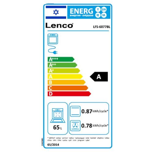 תנור משולב Lenco LFS-6077BL שחור