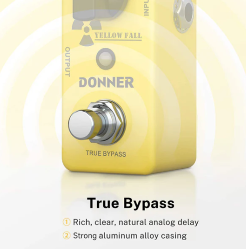 פדל דיליי לגיטרה EC748 Yellow Fall Delay מבית DONNER