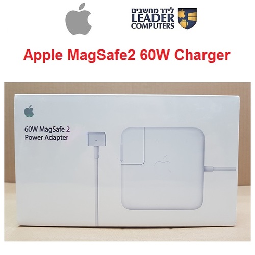 מטען מקורי אפל 60 וואט | MacBook Pro / MacBook Air |  Apple 60W MagSafe2