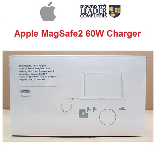 מטען מקורי אפל 60 וואט | MacBook Pro / MacBook Air |  Apple 60W MagSafe2