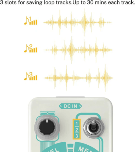 פדל לופר לגיטרה 3 מצבי שמירה EC1211 Triple Looper Guitar Pedal מבית DONNER