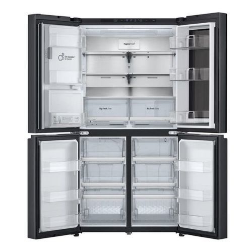 מקרר 4 דלתות 842 ליטר LG GR-930BINS נירוסטה מושחרת אל ג'י