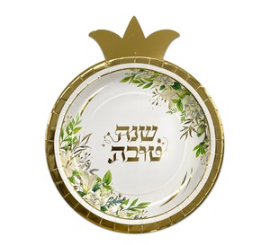צלחת נייר בצורת רימון דגם 