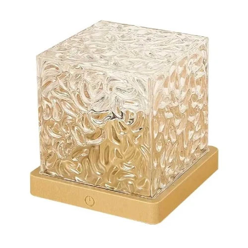 קוביית תאורה עם שלט Crystal Lamp