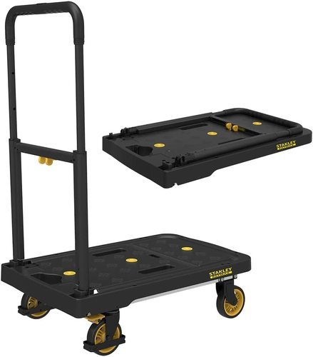עגלת משא מתקפלת פלטפורמת אלומיניום STANLEY FATMAX FT-712 שחור/צהוב