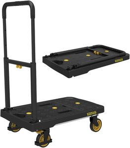 עגלת משא מתקפלת פלטפורמת אלומיניום STANLEY FATMAX FT-712 שחור/צהוב