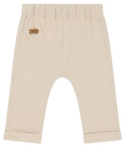 זוג מכנסיים ארוכים עם מבד אריג 100% כותנה מידה 3-6 חודשים - בז