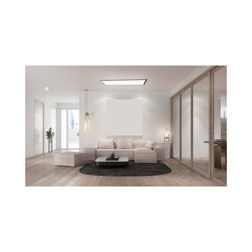  צמוד תקרה מלבן דק שחור TIME 120X30CM  3CCT 64W 