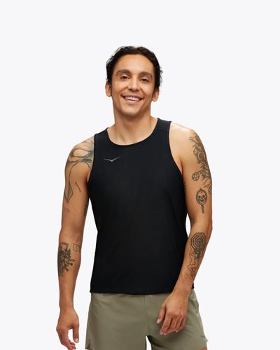 HOKA M AIROLITE RUN TANK-גופית ריצה גברים - שחור