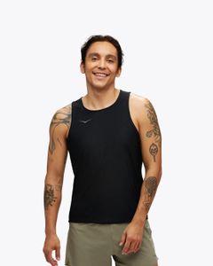 HOKA M AIROLITE RUN TANK-גופית ריצה גברים - שחור
