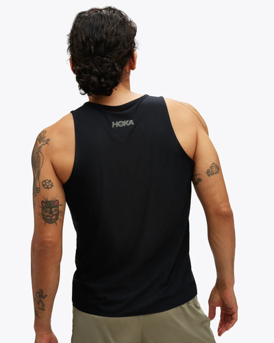HOKA M AIROLITE RUN TANK-גופית ריצה גברים - שחור